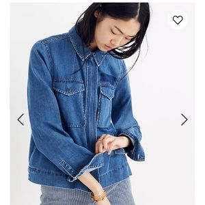 Madewell Denim Army Swing Jacket